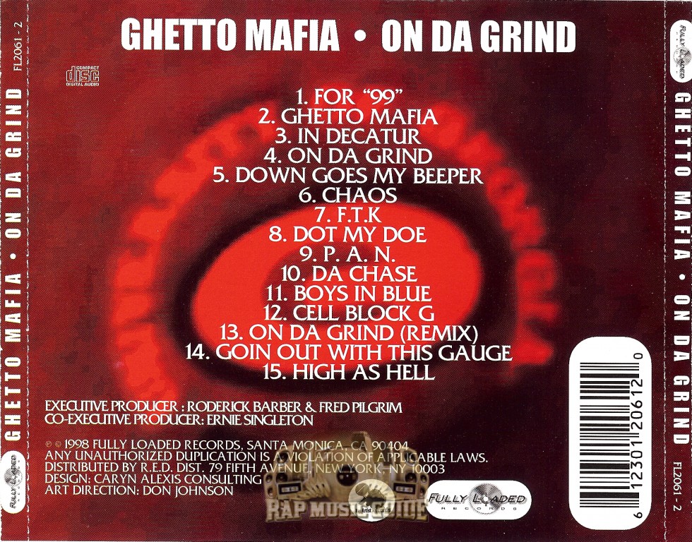 洋楽 G-Rap Ghetto Mafia CD) Ghetto Mafia ‎– Greatest Hits, US OG Press, ITD 7143
